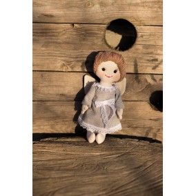 Кукла -ангелочек,  текстильная, маленькая, ручная работа